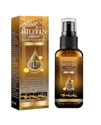 Eelhoe - Biotin Hair Growth Spray Strong Hair Massage Scalp Dense Hair Solid Hair Anti-loss