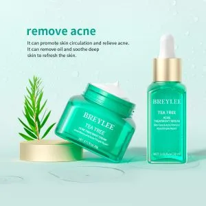 BREYLEE TEA TREE ACNE SOLUTION KIT TEA TREE KIT (liquid 30ml & cream 20g)